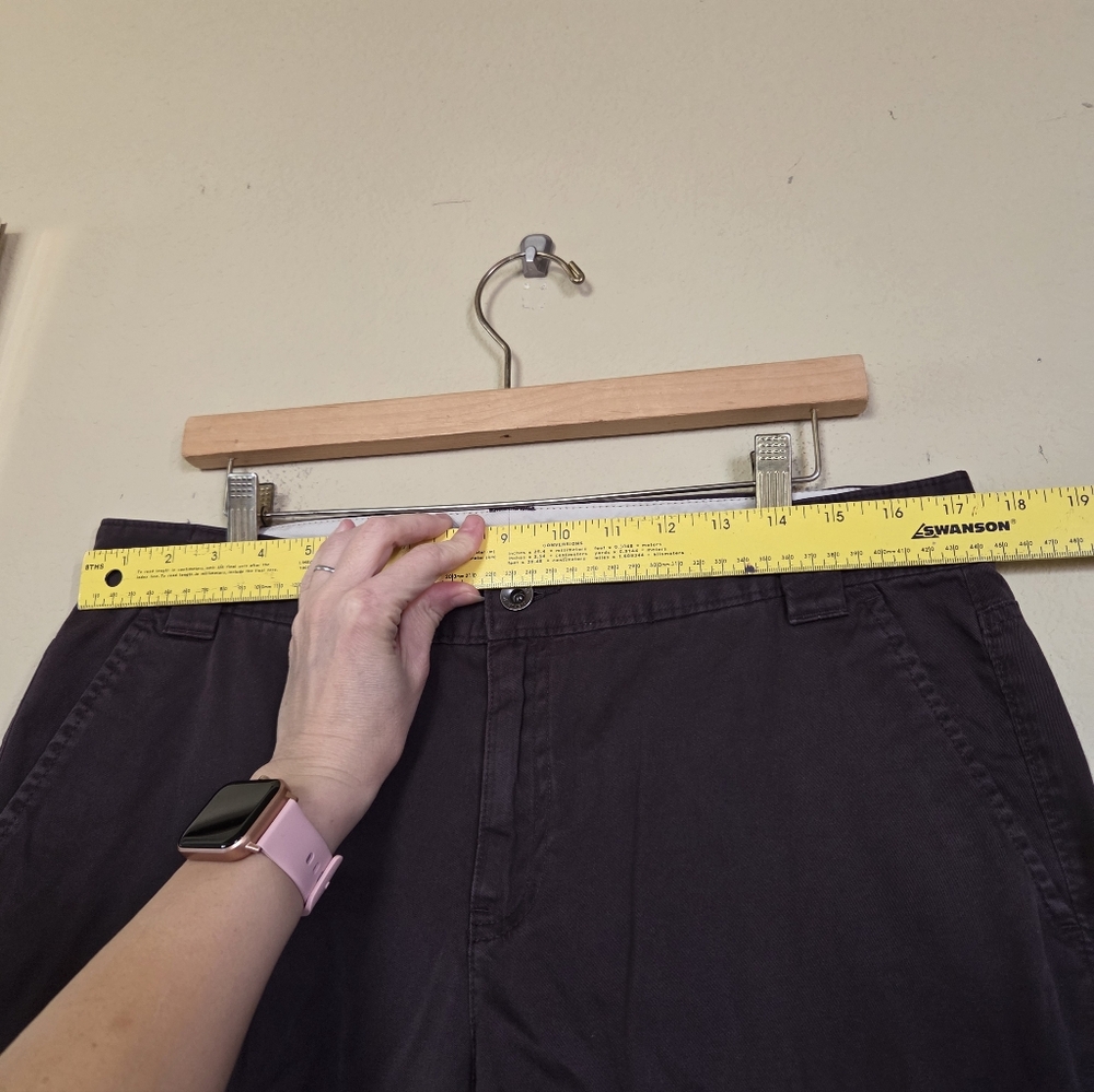 Y2k Banana Republic Chocolate Brown Cotton Trousers Pants Office Business Casual - Picture 4 of 7